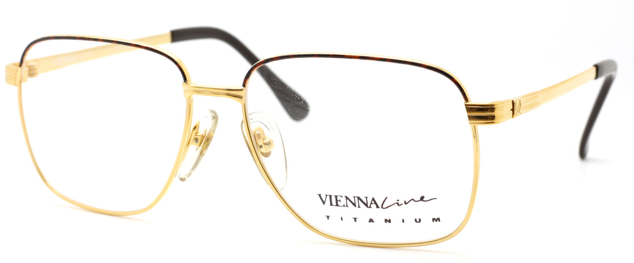 Vienna Line 1710 Gold & Tortoiseshell Titanium Glasses At www.theoldglassesshop.co.uk