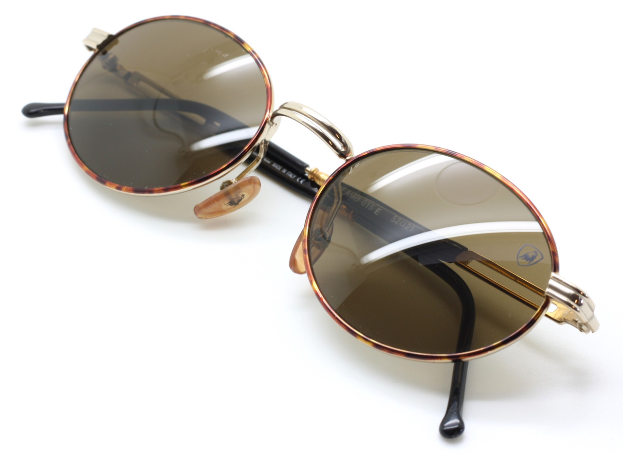 Designer Sunglasses By Tonino Lamborghini 015 Metal  Designer Frames In Gold & Tortoiseshell