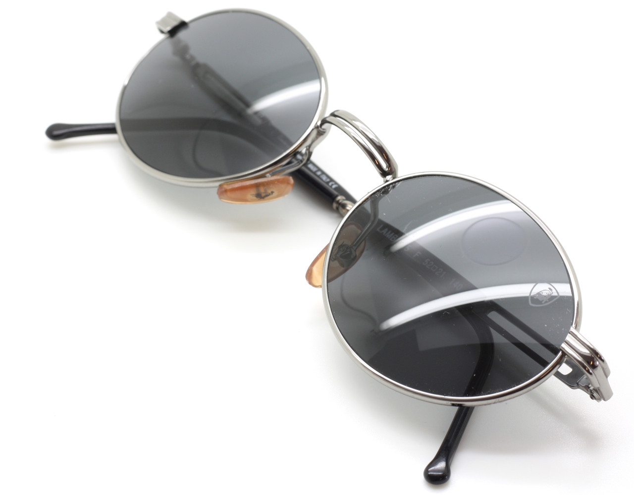 Designer Oval Sunglasses By Tonino Lamborghini 015 Metal  Designer Frames In Gunmetal