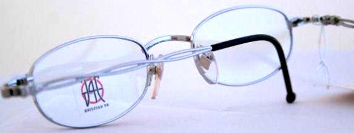 JPG 0005 Shiny Silver Vintage Eyewear By Jean Paul Gaultier Oval Shaped 45mm Eye Size