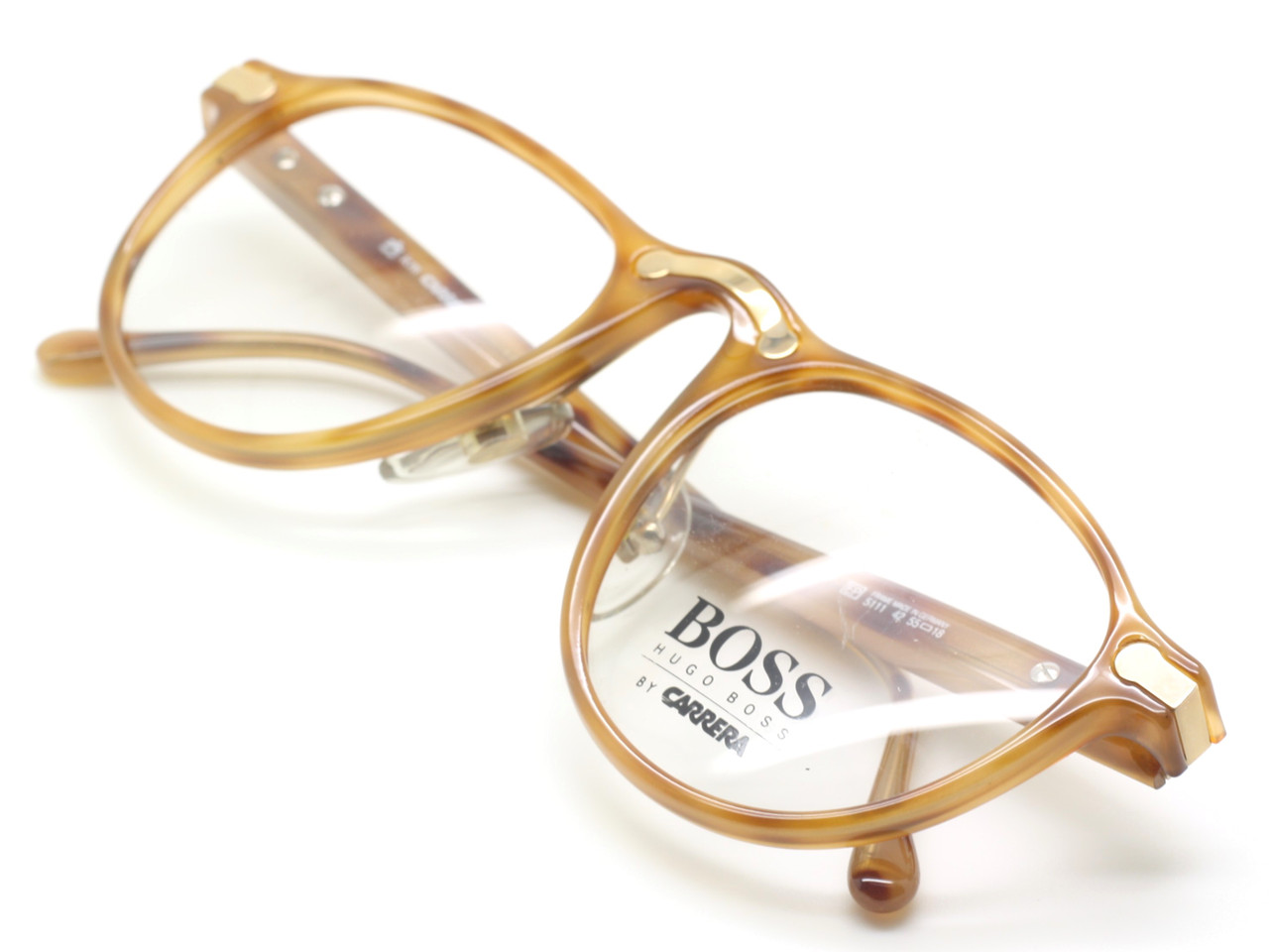Fabulous! Designer Vintage HUGO BOSS 5111 Light Tortoiseshell Colour Glasses Frames
