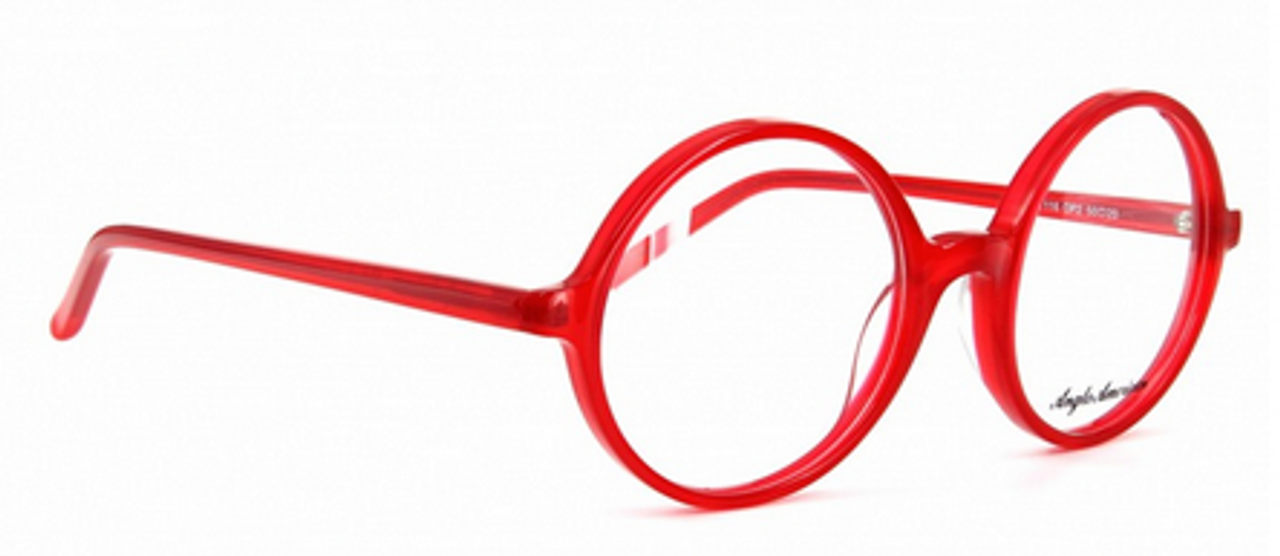 Large Round Eye Anglo American Glasses 116 Prescription Eyewear In Vibrant Red Acetate 50mm Eye Size Only