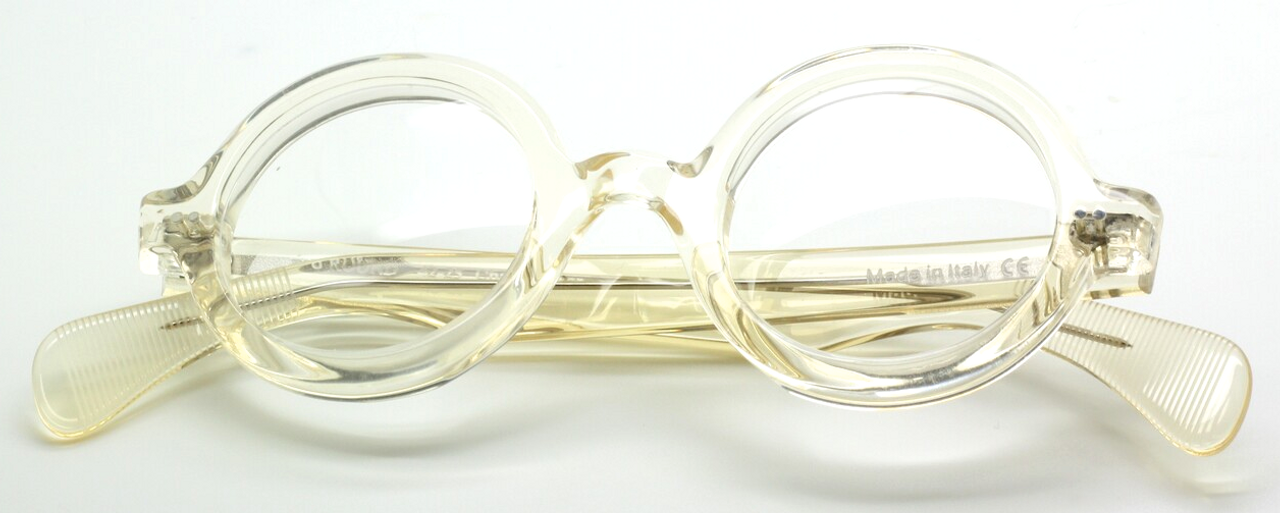 True Round Acetate Eyewear In A Champagne Coloured Acetate From The Old Glasses Shop Ltd