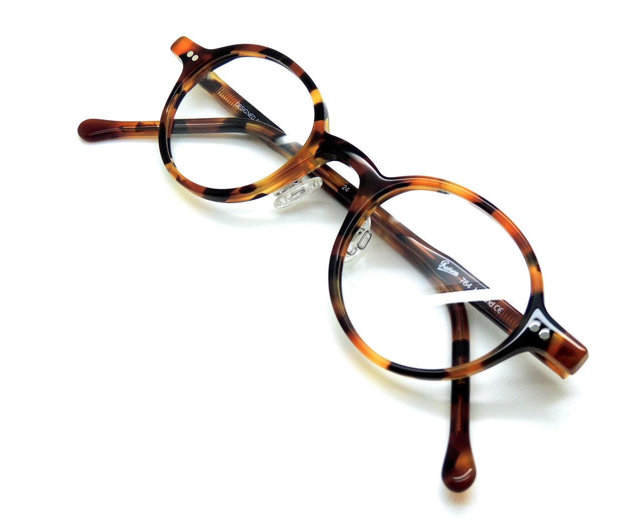 Round Acrylic Tortoiseshell Effect Glasses by Frame Holland at www.theoldglassesshop.co.uk