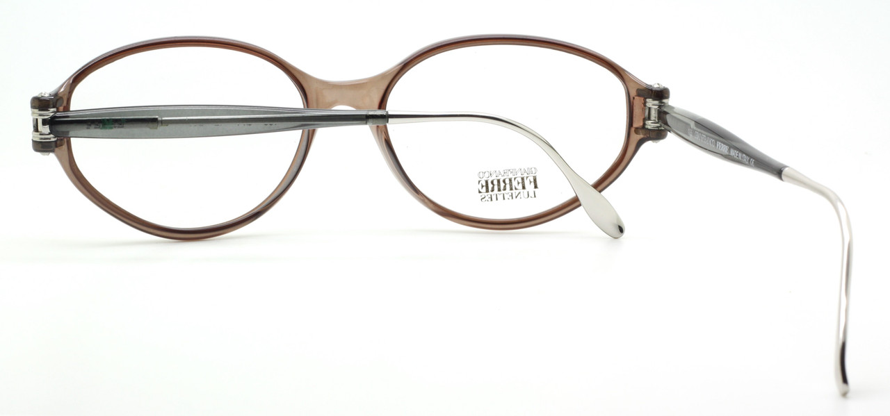 Designer Gianfranco Ferre GFF 442 Oval Acrylic Eyewear In Brown & Grey 54mm