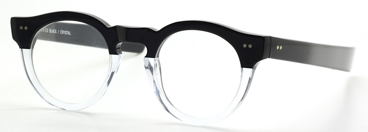 Beuren SWING Thick Rimmed Eyewear In Black & Clear At The Old Glasses Shop Ltd