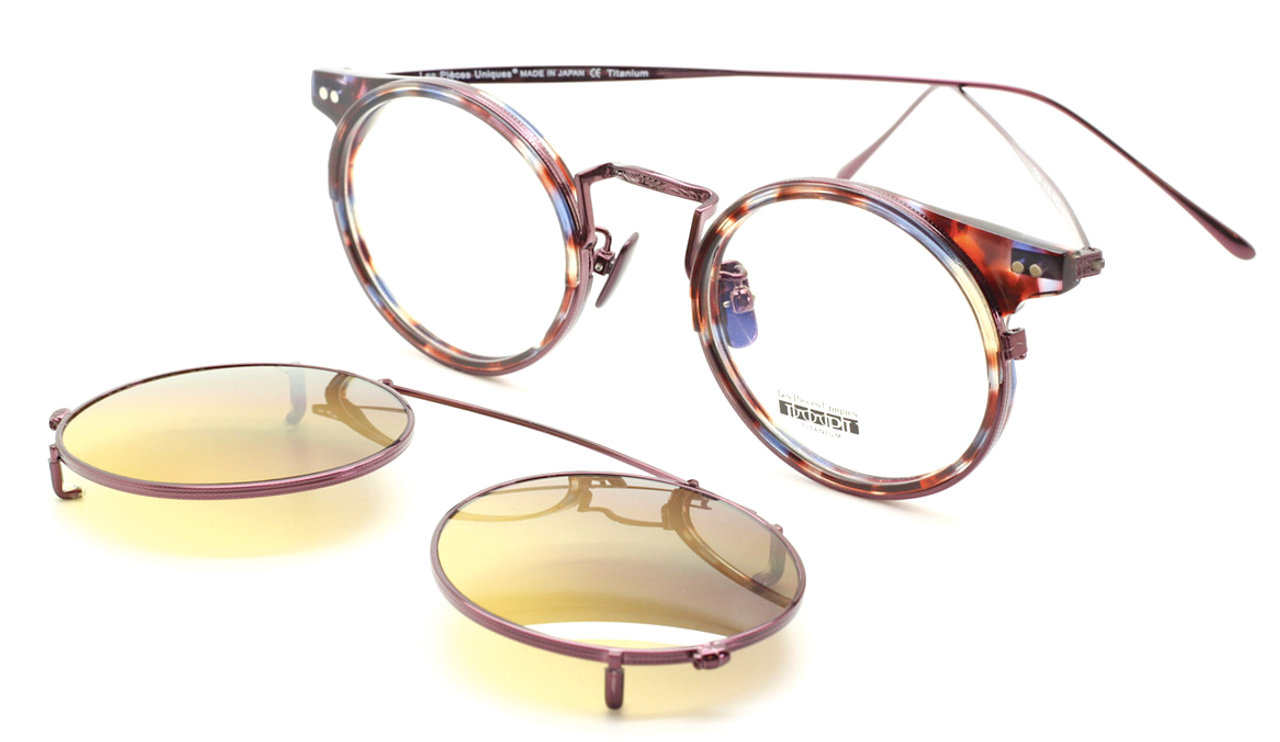 Italian designer spectacles ENEA In Burgundy Titanium and Tortoiseshell Effect Acetate At The Old Glasses Shop Ltd