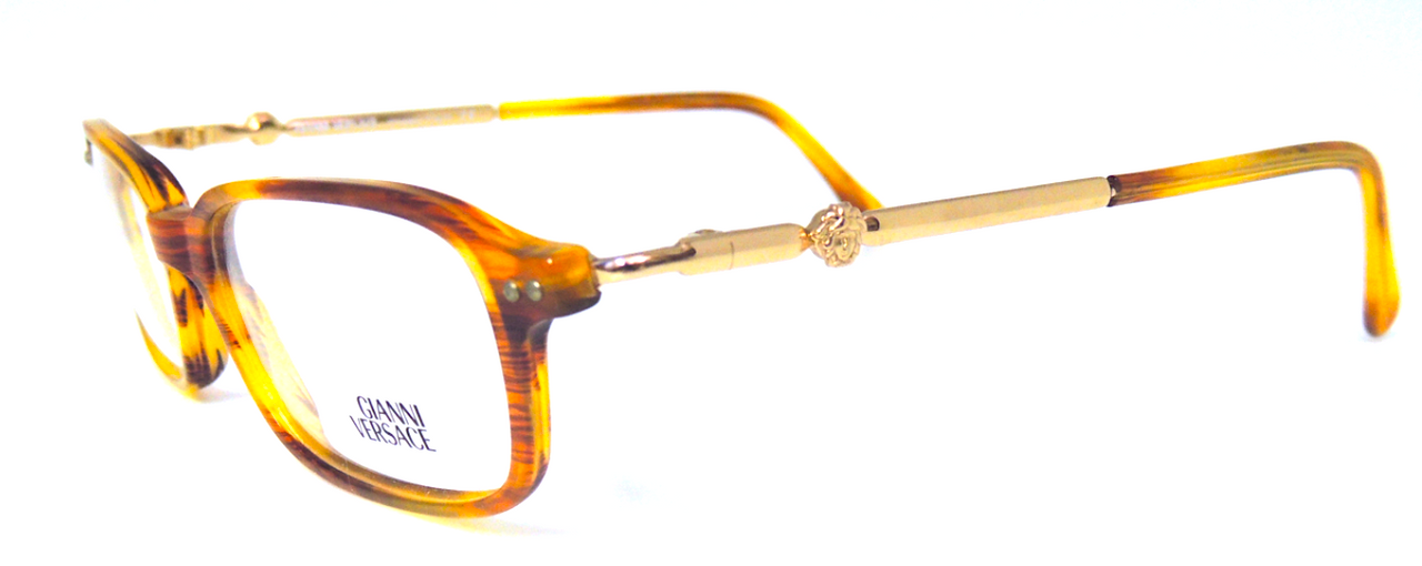 Vintage Rectangular Spectacles By Designer Versace At www.theoldglassesshop.co.uk