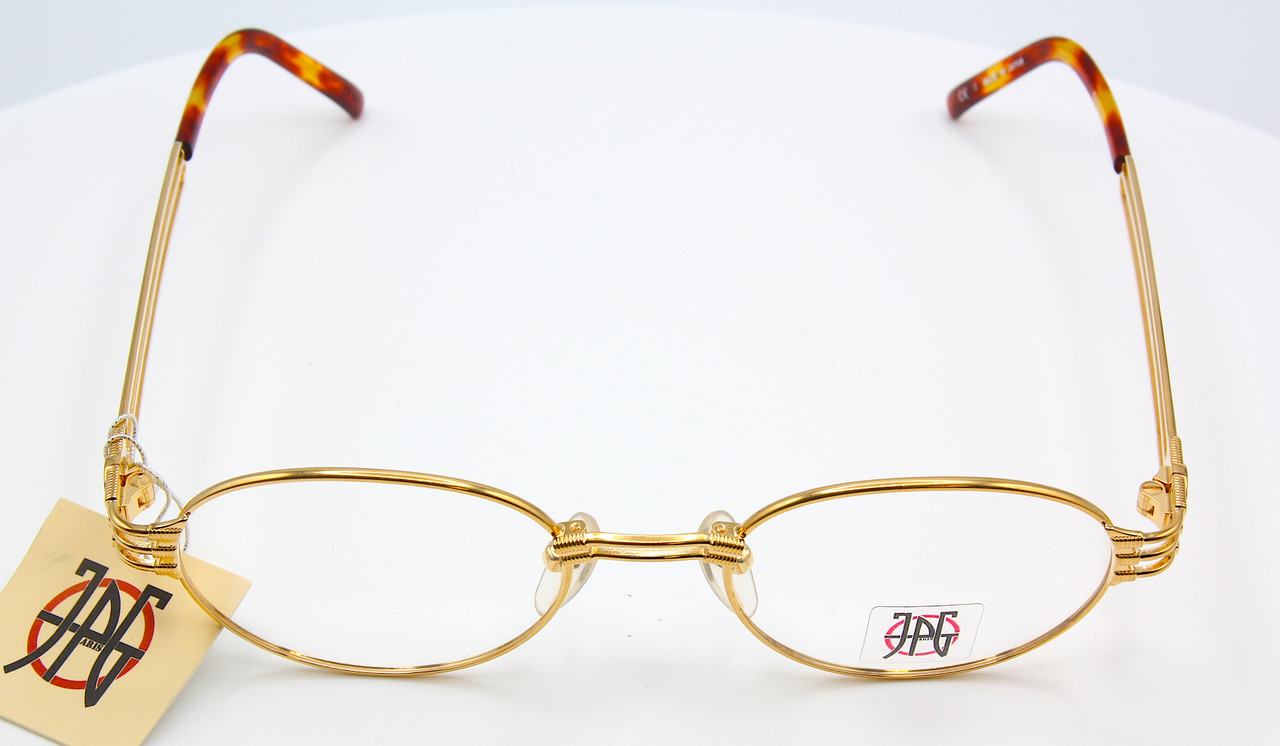 Wonderful Vintage JPG 57-5107 Oval Shaped Gold Plated Designer Glasses 48mm Lens Size