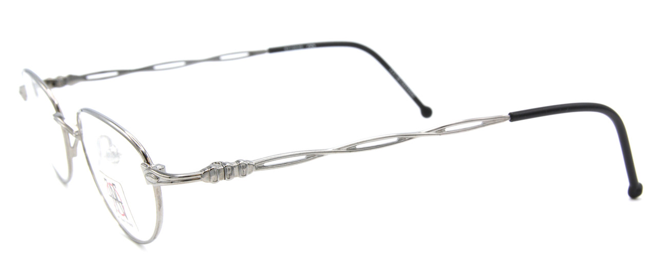 Vintage JPG 0006 Sleek Oval Spectacles In A Silver Finish At The Old Glasses Shop Ltd