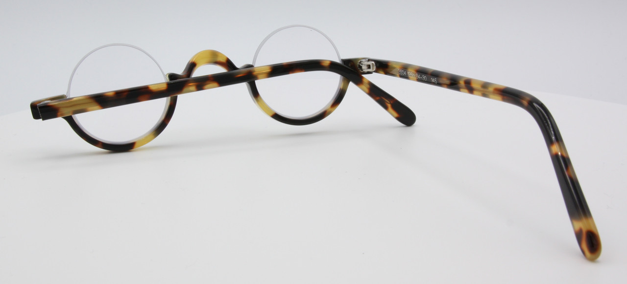 Half Rim Hand Made Reading Glasses By Schnuchel 3604 Tortoiseshell Effect Spectacles 34mm Eye Size