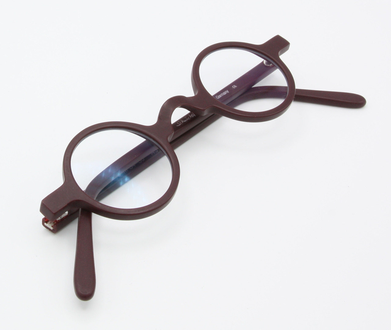 Small Round Eye Glasses Handmade By Schnuchel 109 Acetate Eyewear 34mm Lens Size