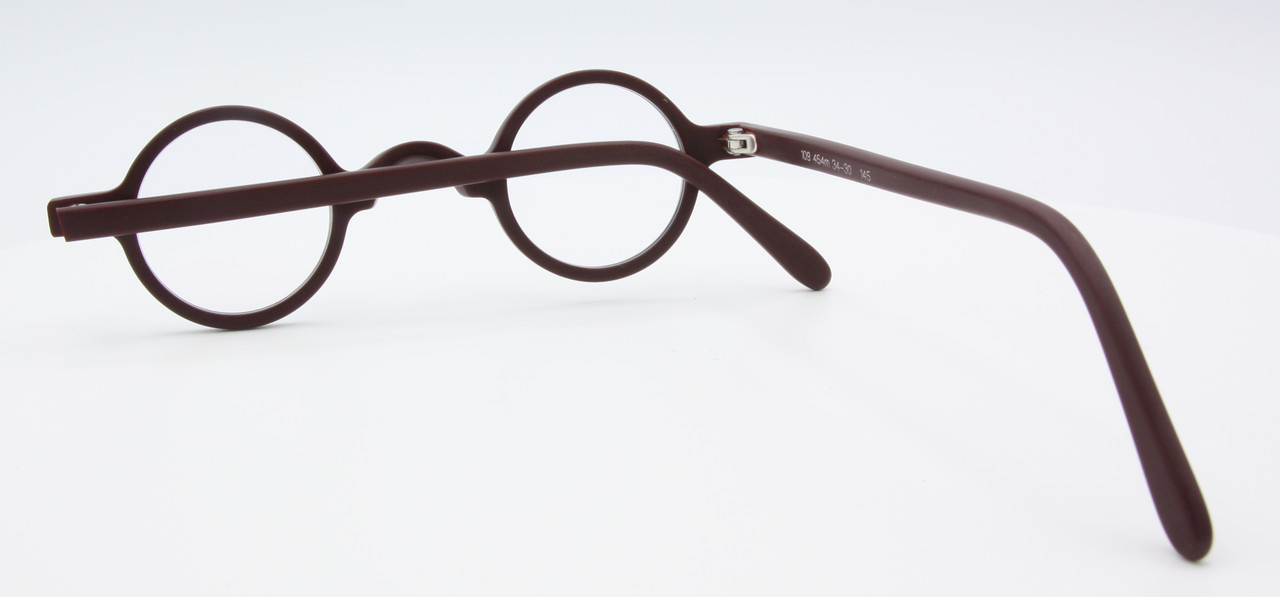 Small Round Eye Glasses Handmade By Schnuchel 109 Acetate Eyewear 34mm Lens Size