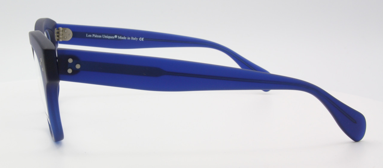 Bold Blue Prescription Glasses By Les Pieces Uniques TRACEY In Thick Rimmed Acetate 51mm Eye Size