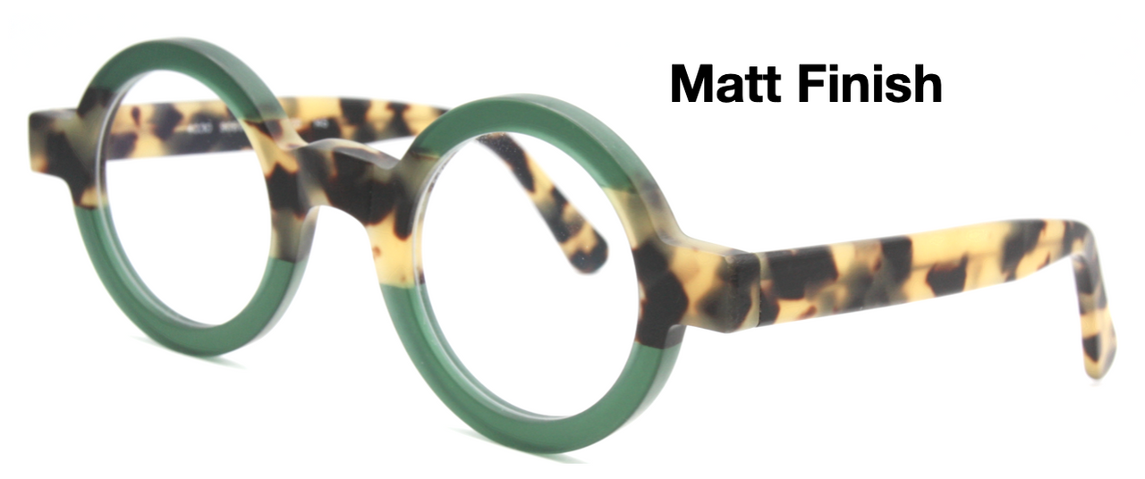 Unique True Round Schnuchel 4030 Vintage Design Eyewear In A Green & Tortoiseshell Effect Finish 37mm/43mm Lens Sizes