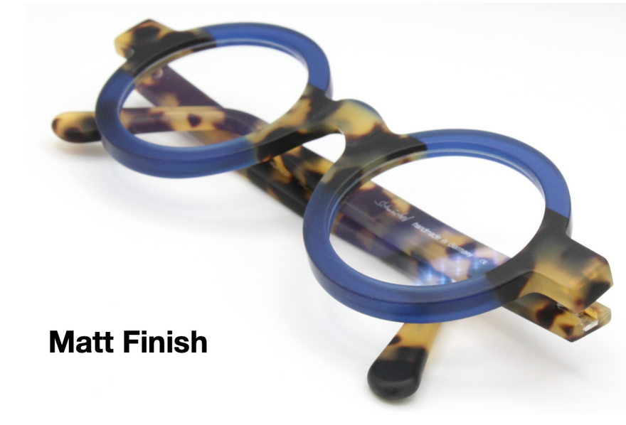 True Round Schnuchel 4030 Vintage Design Eyewear In A Blue & Tortoiseshell Effect Finish 37mm/43mm Lens Sizes WITH MATCHING SUN CLIP