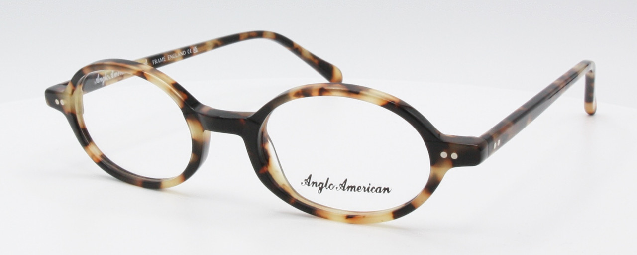 Small oval prescription glasses by Anglo American at www.theoldglassesshop.co.uk