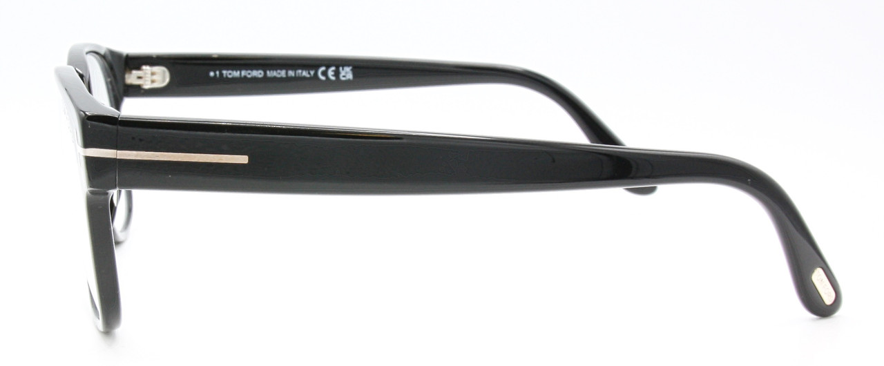 Designer Glasses By Tom Ford 5898  In A Black Acetate Finish  52mm Lens Size