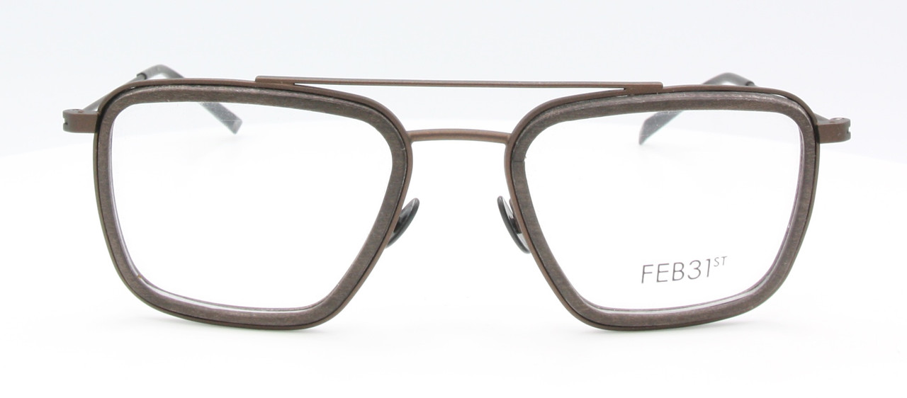 Wonderfully rustic wooden & metal eyewear by Feb31st at The Old Glasses Shop Ltd
