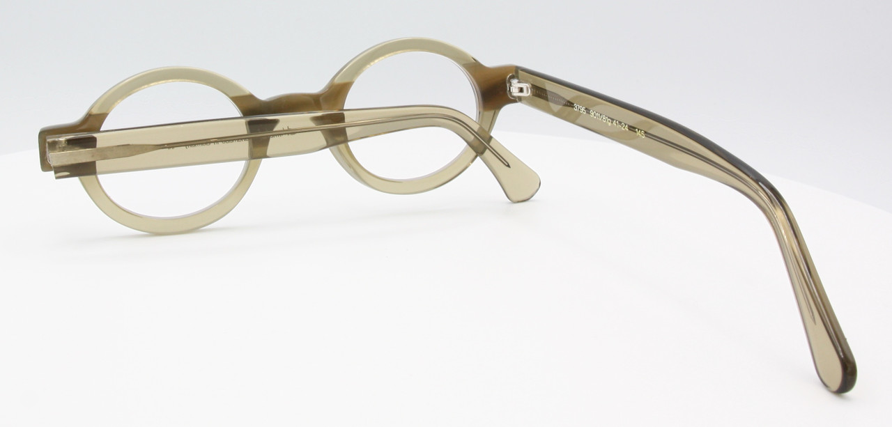 Olive Green Oval Eyewear 3795 By Schnuchel Handmade In Germany 41mm Eye Size