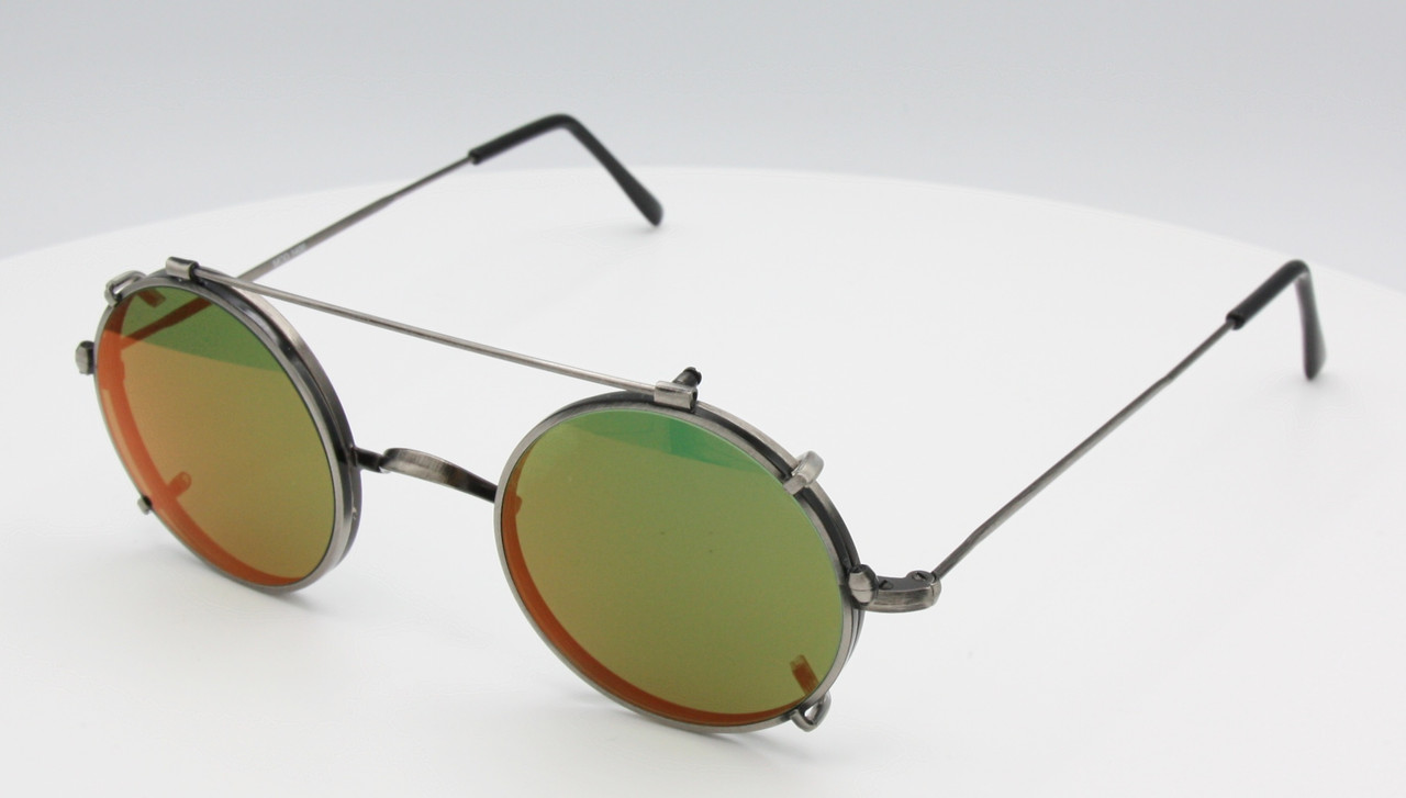 Fabulous Mirrored Clip On Sunglasses Handmade to Order in the UK - 100% UV protection Sun Clip