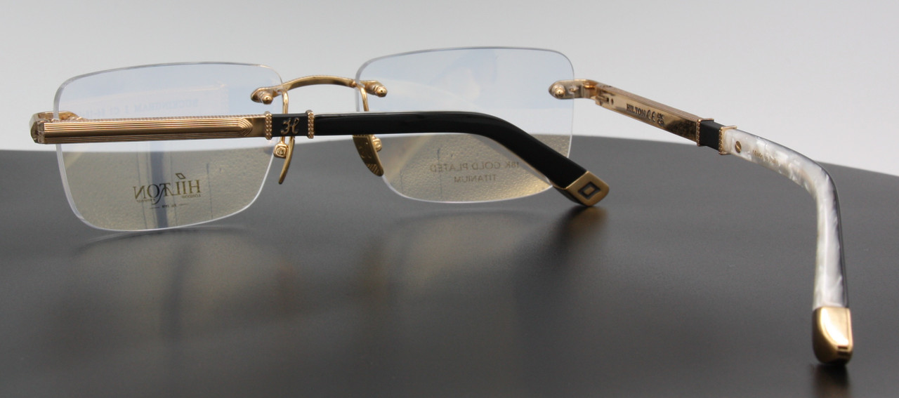 Titanium rimless spectacles 54mm eye size