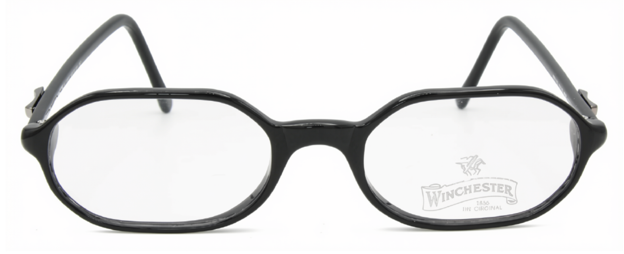 Winchester WM0102 Sleek Black Oval Spectacles At The Old Glasses Shop
