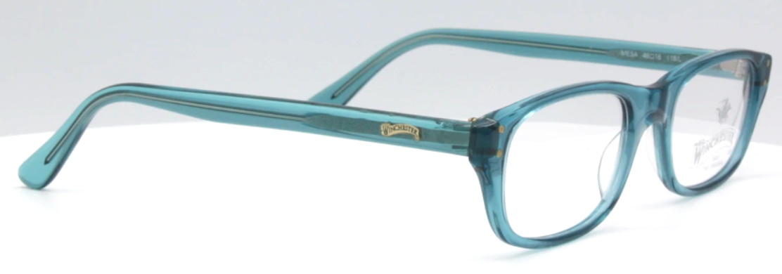 MESA Glasses By Winchester Rectangular Green/Blue Eyewear48mm Lens Size