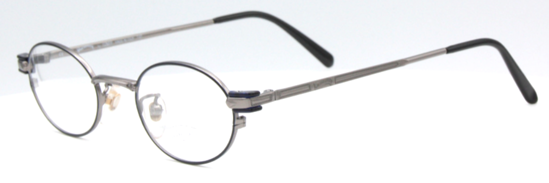 Winchester Old Style Y/24 Eyeglasses In A Black & Pewter Finish At The Old Glasses Shop