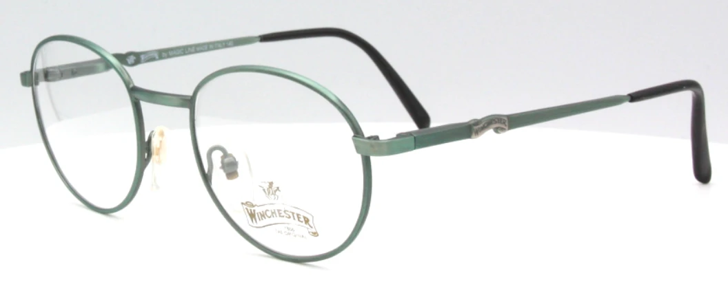Winchester DIXIE matt green metal eyewear at The Old Glasses Shop