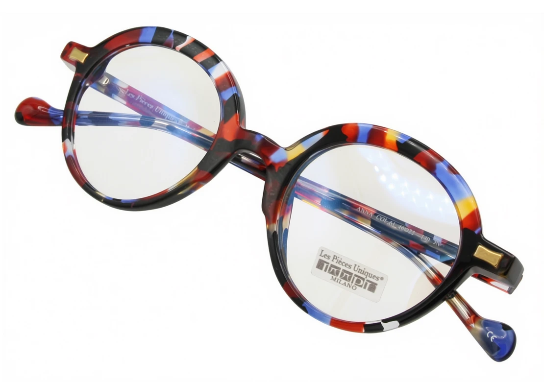Les Pieces Uniques ANNA colourful acetate eyewear at The Old Glasses Shop