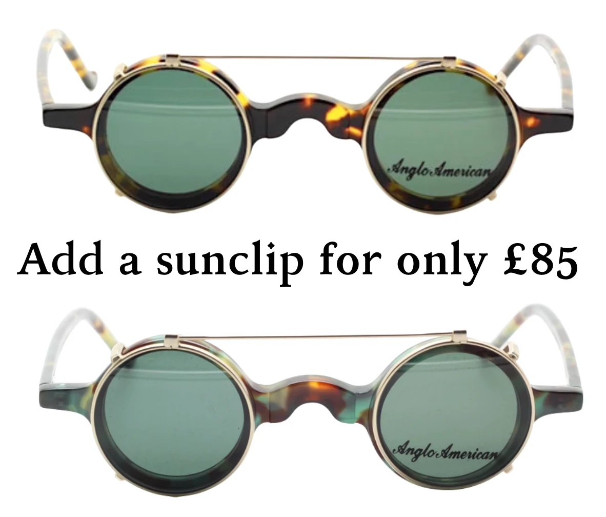 ANGLO AMERICAN GROUCHO ALL COLOURS - True Round Small Lens Glasses In An Acetate Finish 33mm Eye Size