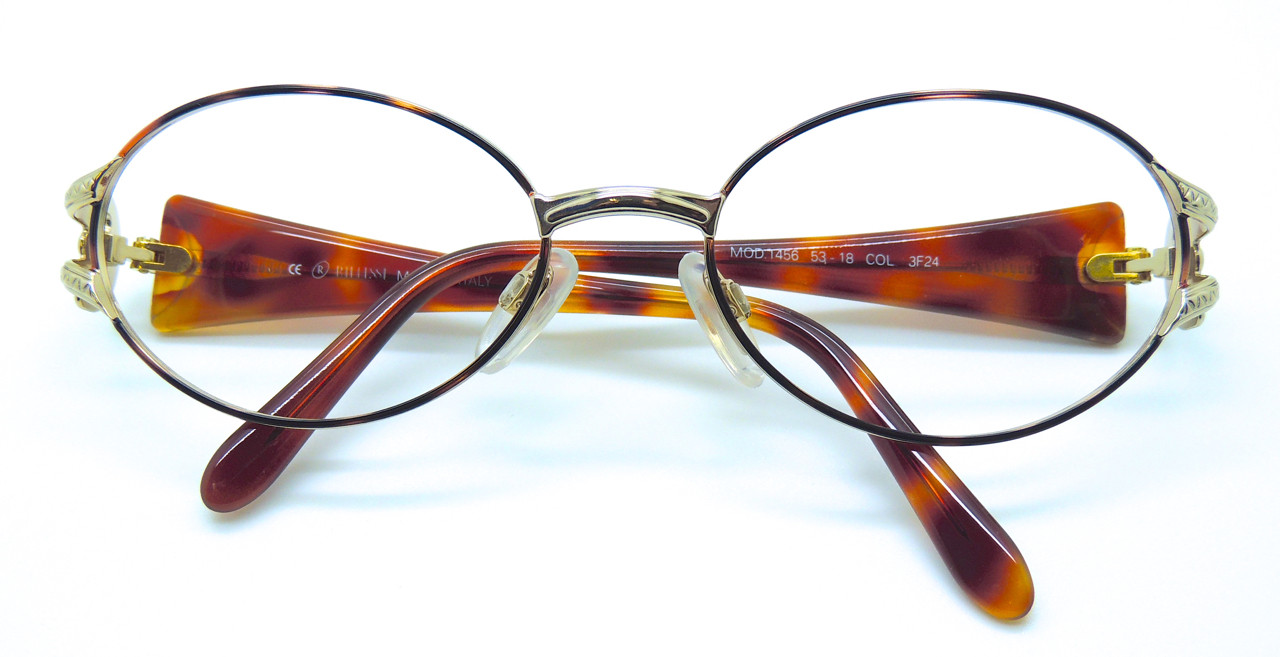 Fabulous vintage eyewear in gold finish by Riflessi