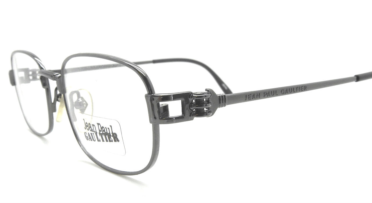 Jean Paul Gaultier 6107 vintage gunmetal grey metal designer eyewear