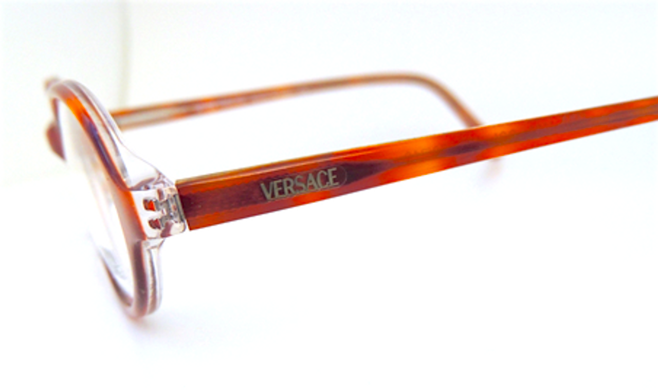 Versace V20 Turtle and Clear Vintage Oval Designer Frames 48mm lens