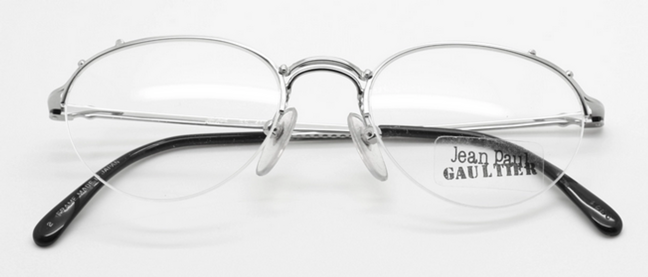 Great Design Jean Paul Gaultier 4175 Half Rim Spectacles in Silver Finish