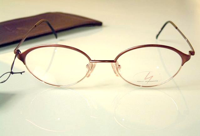 Yohji Yamamoto 8103 bronze half rim vintage designer frames