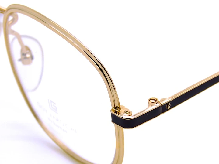 1980s Guy Laroche Square Style Glasses Designer Vintage Eyewear In A Gold Finish