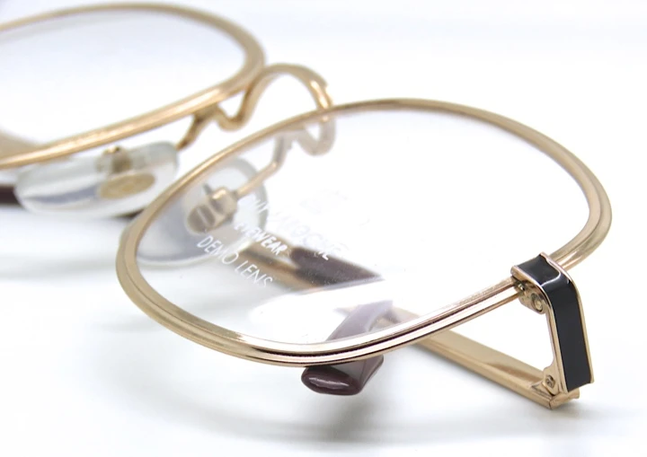 1980s Guy Laroche Square Style Glasses Designer Vintage Eyewear In A Gold Finish
