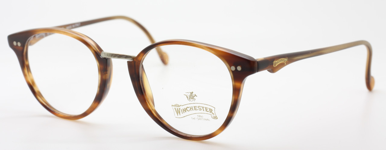 Winchester Epoque 14 Classic Vintage Panto Shaped Glasses In A Lovely Turtle Acrylic Finish 45mm Eye Size