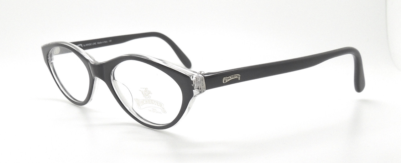 Winchester MOON LIGHT Vintage Cat Eye Two Tone Acrylic Black Prescription Glasses