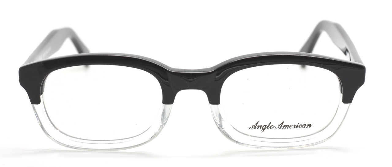 Anglo American Byker BCTT Black and Crystal Acrylic Vintage Style Eyewear