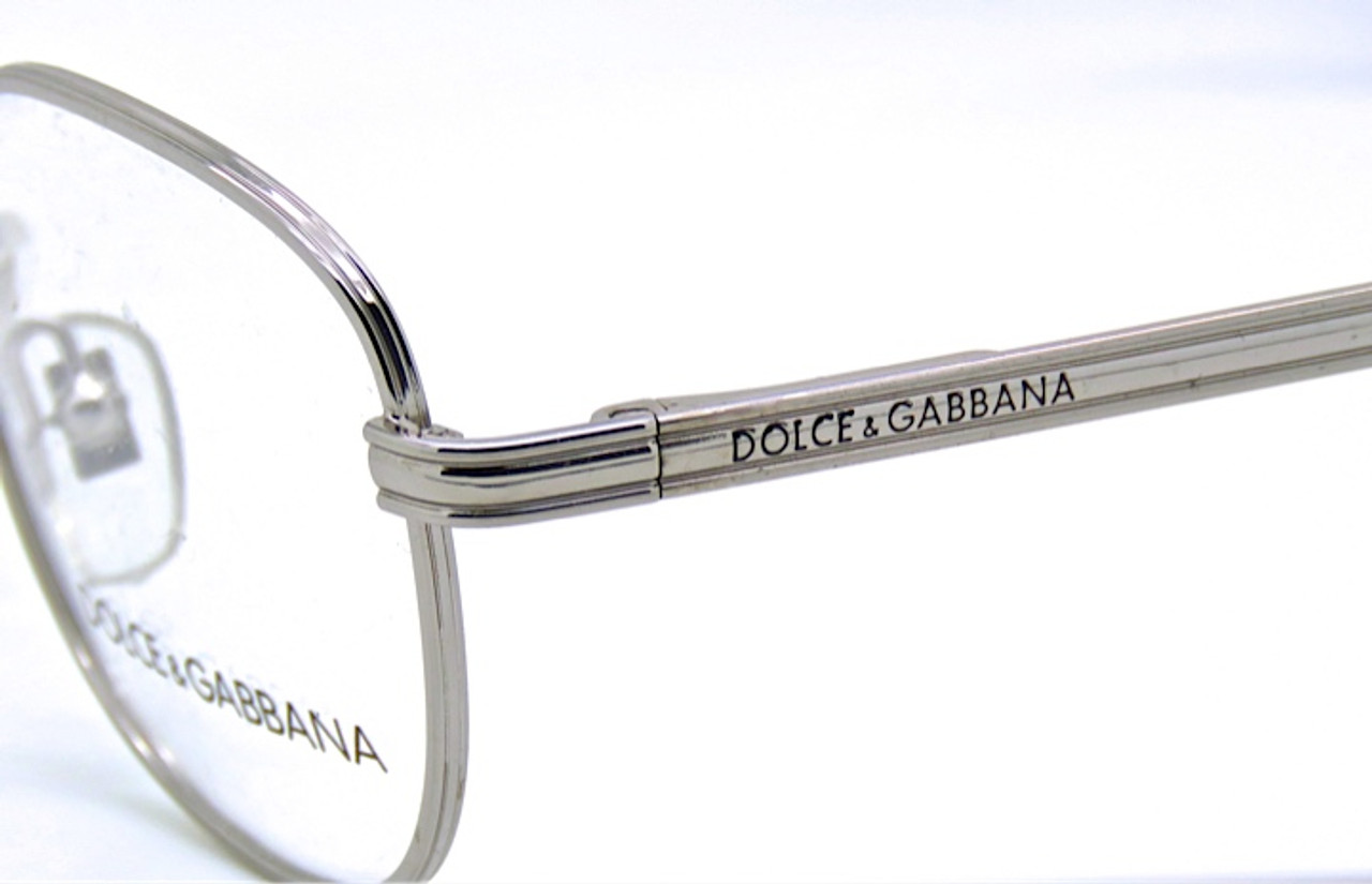 Silver Dolce & Gabbana DG 306 Old Style Designer Eye glasses Frames 48mm Lens Size