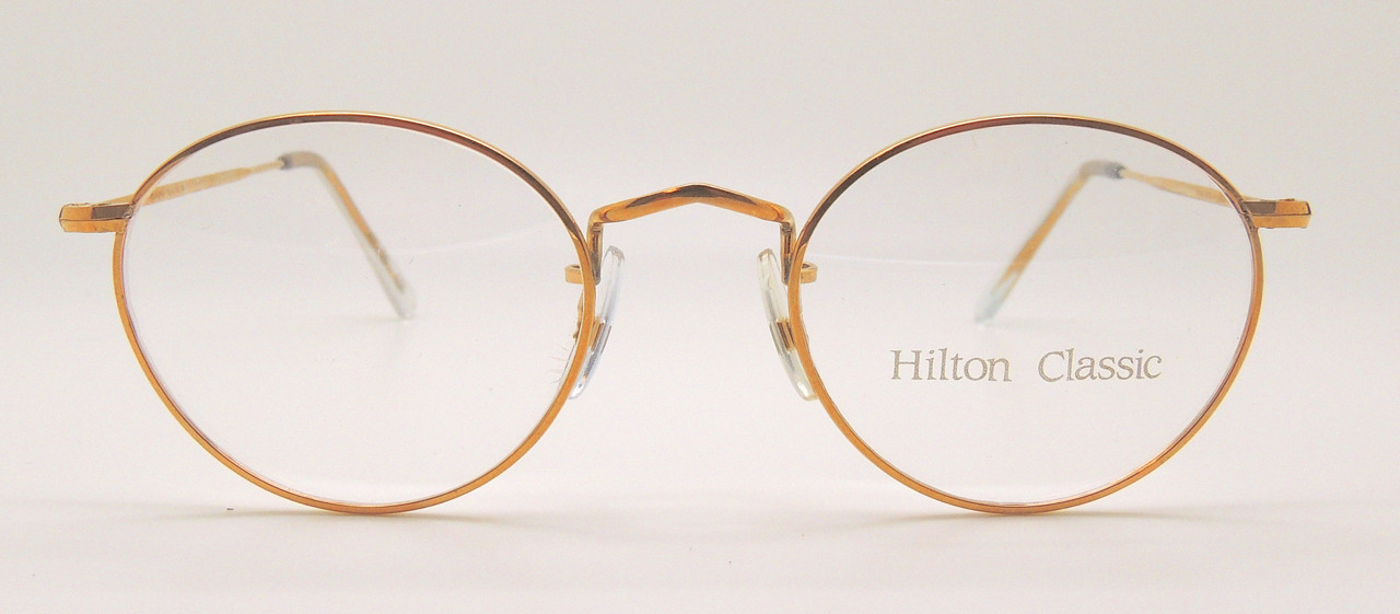 Rolled Gold Oval designer glasses Hand Made in London at Algha Works from The Old Glasses Shop Ltd