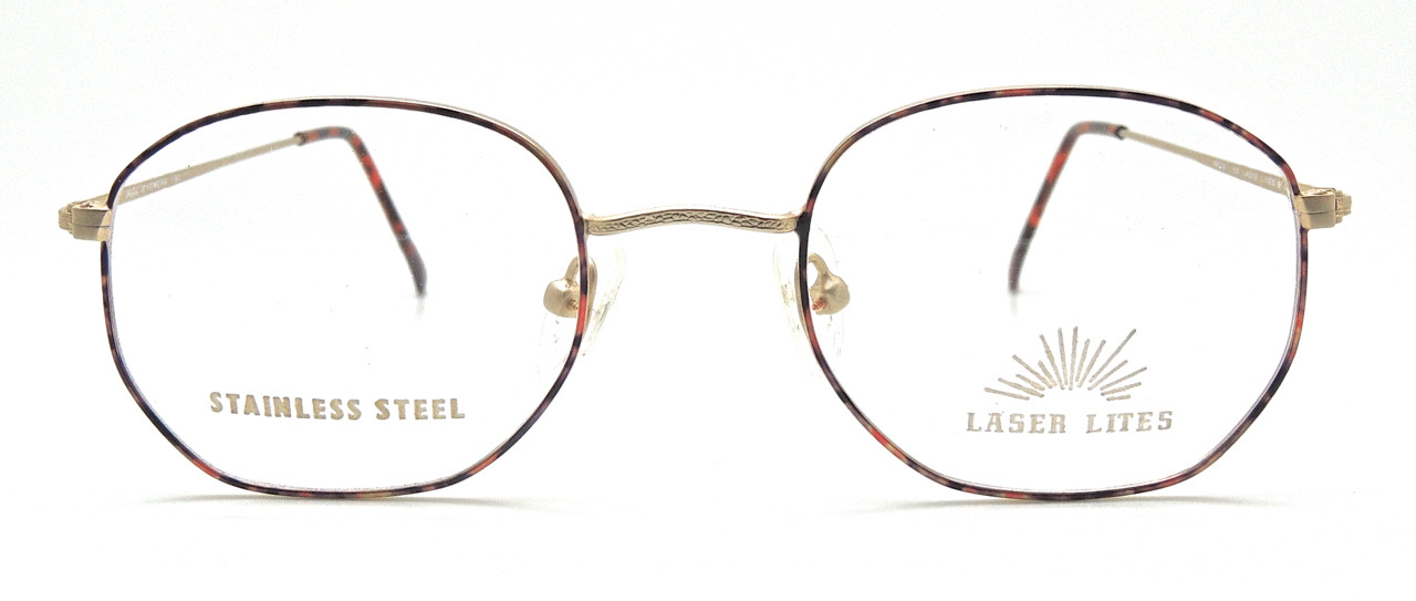 Gold and multi coloured frame by Welling Eyewear