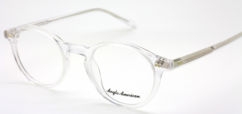 Anglo American 406 Vintage Panto Shaped Clear Acrylic Frames At The Old Glasses Shop