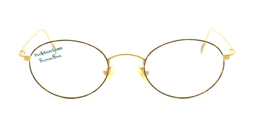 Vintage Polo Ralph Lauren Classic XVI/N Rose Gold Metal Oval Glasses ...