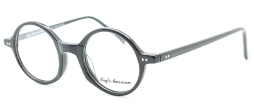 Anglo American 400 BLK Prescription Glasses In Striking Black Acetate 42mm Or 45mm Eye Size