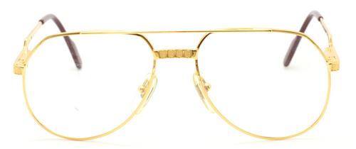 LUXURY Hilton Exclusive 021 Aviator 24kt Gold Plated Vintage Glasses 54 or 56mm Eyesize