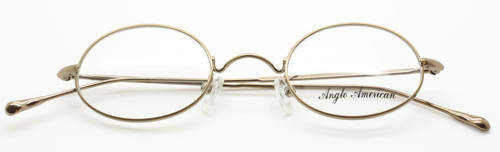 Thin Wire Oval Gold Glasses By Anglo American At www.theoldglassesshop.co.uk